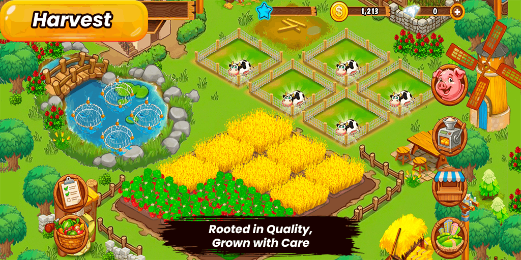 Grow and harvest crops